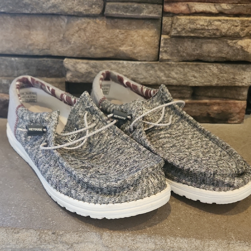 Hey Dude Men's Casual Grey Shoes